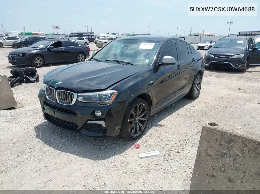 2018 BMW X4 M40I VIN: 5UXXW7C5XJ0W64688 Lot: 45427750