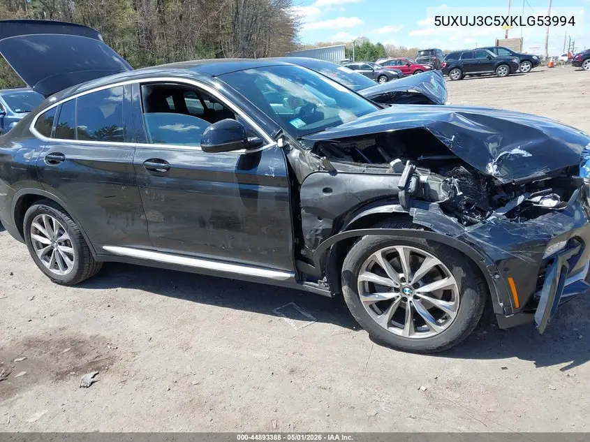 2019 BMW X4 xDrive30I VIN: 5UXUJ3C5XKLG53994 Lot: 44893388