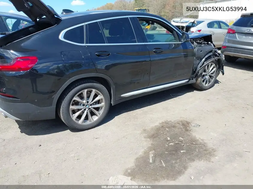 2019 BMW X4 xDrive30I VIN: 5UXUJ3C5XKLG53994 Lot: 44893388