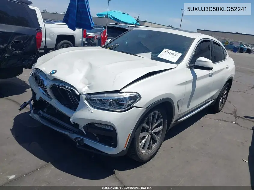 2019 BMW X4 xDrive30I VIN: 5UXUJ3C50KLG52241 Lot: 45128881