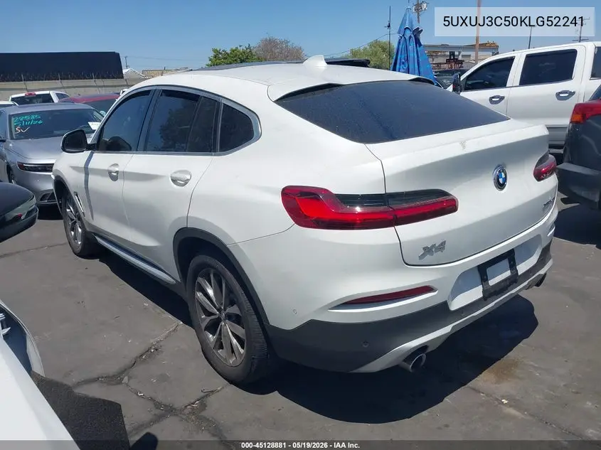 2019 BMW X4 xDrive30I VIN: 5UXUJ3C50KLG52241 Lot: 45128881