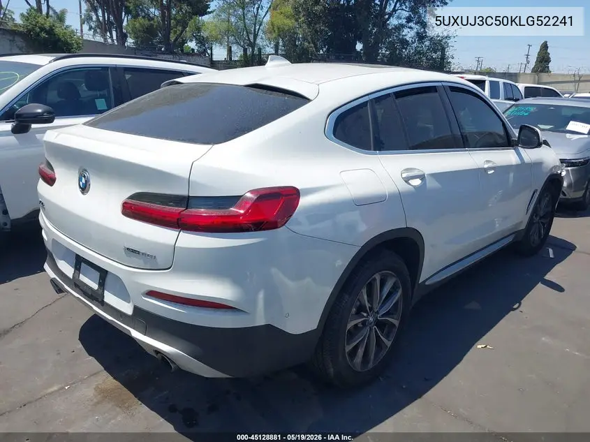 2019 BMW X4 xDrive30I VIN: 5UXUJ3C50KLG52241 Lot: 45128881