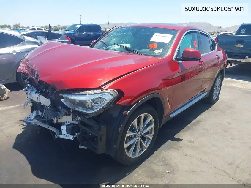 2019 BMW X4 xDrive30I VIN: 5UXUJ3C50KLG51901 Lot: 45310959