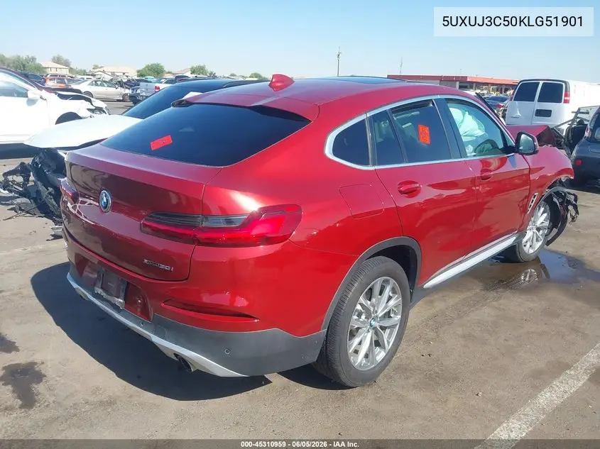 2019 BMW X4 xDrive30I VIN: 5UXUJ3C50KLG51901 Lot: 45310959