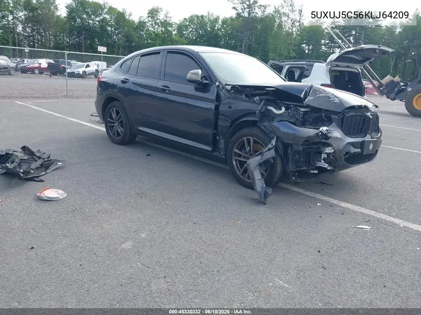 2019 BMW X4 M40I VIN: 5UXUJ5C56KLJ64209 Lot: 45330332