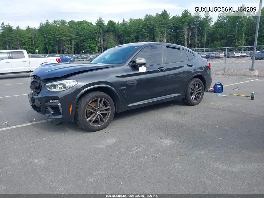 2019 BMW X4 M40I VIN: 5UXUJ5C56KLJ64209 Lot: 45330332
