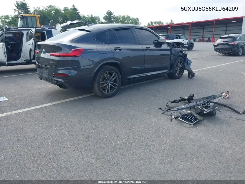 2019 BMW X4 M40I VIN: 5UXUJ5C56KLJ64209 Lot: 45330332