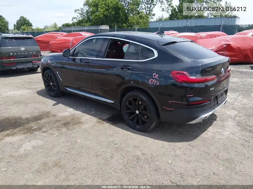 2019 BMW X4 xDrive30I VIN: 5UXUJ3C52KLG56212 Lot: 45424272