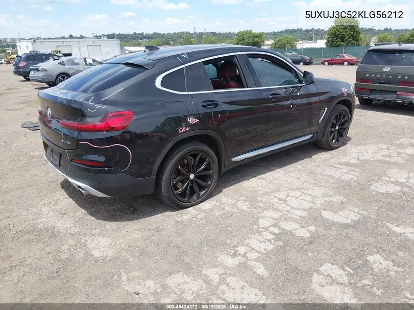 2019 BMW X4 xDrive30I VIN: 5UXUJ3C52KLG56212 Lot: 45424272