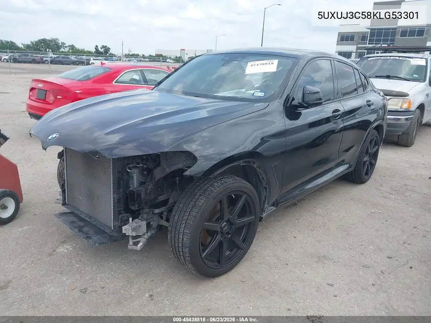 2019 BMW X4 xDrive30I VIN: 5UXUJ3C58KLG53301 Lot: 45438818
