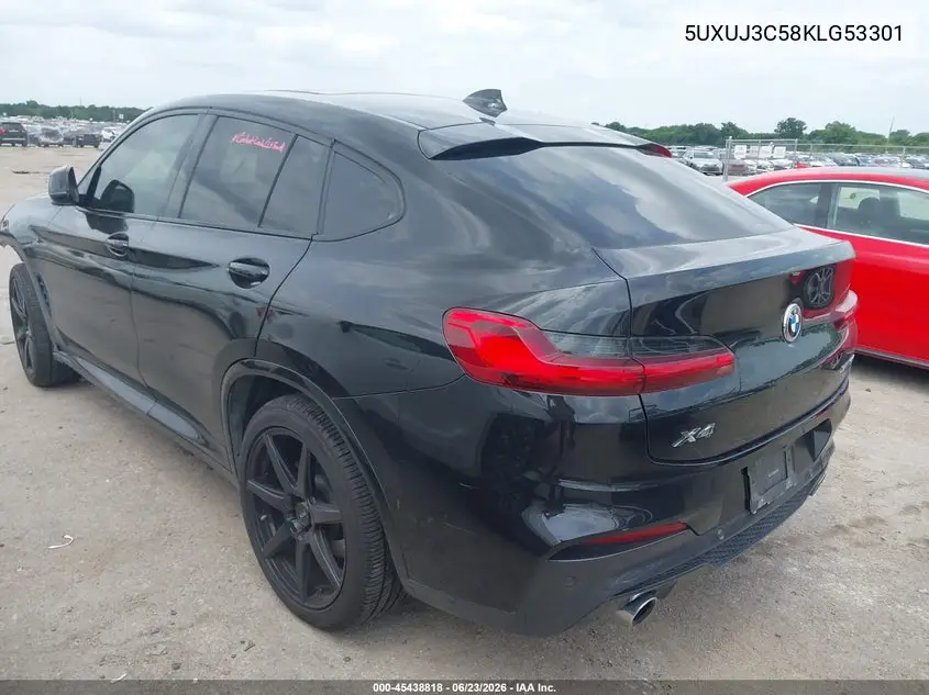 2019 BMW X4 xDrive30I VIN: 5UXUJ3C58KLG53301 Lot: 45438818
