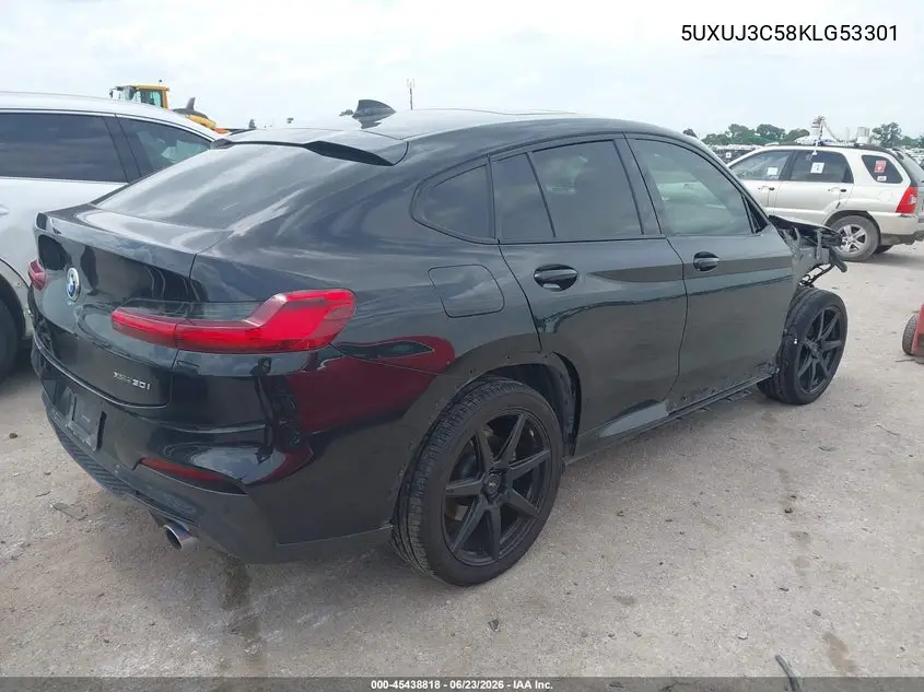 2019 BMW X4 xDrive30I VIN: 5UXUJ3C58KLG53301 Lot: 45438818