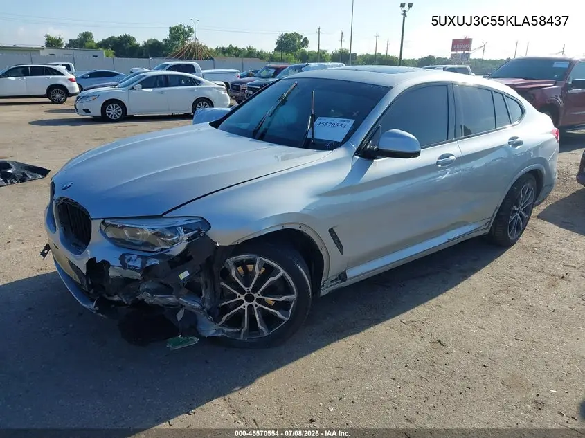 2019 BMW X4 xDrive30I VIN: 5UXUJ3C55KLA58437 Lot: 45570554