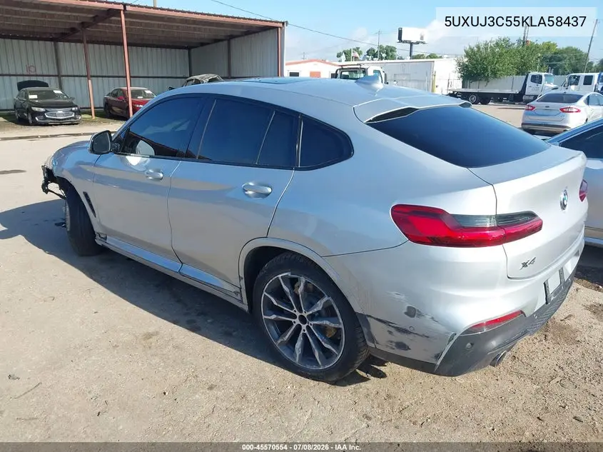 2019 BMW X4 xDrive30I VIN: 5UXUJ3C55KLA58437 Lot: 45570554