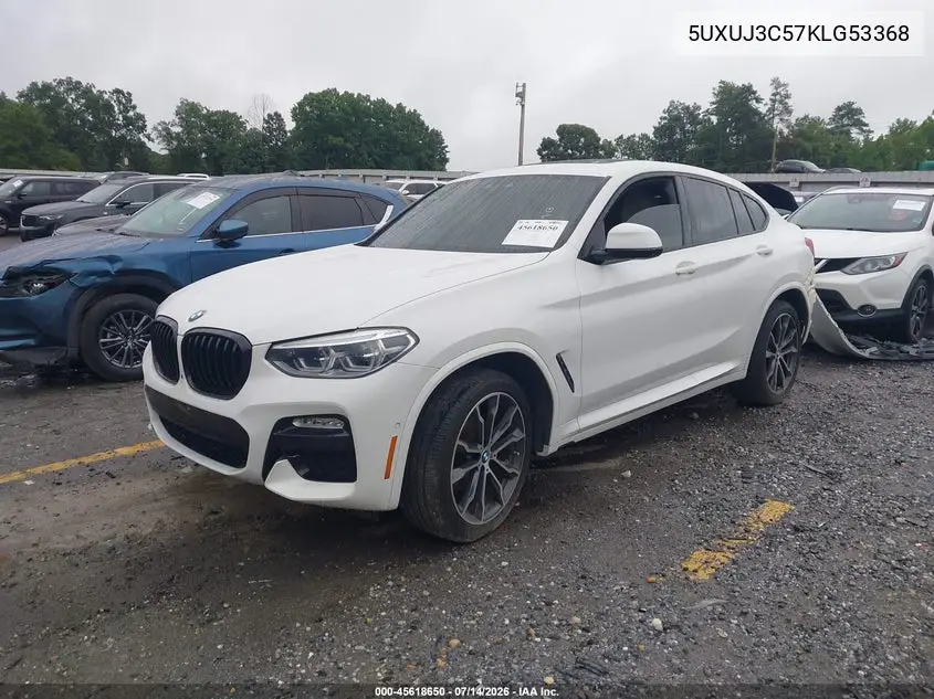 2019 BMW X4 xDrive30I VIN: 5UXUJ3C57KLG53368 Lot: 45618650