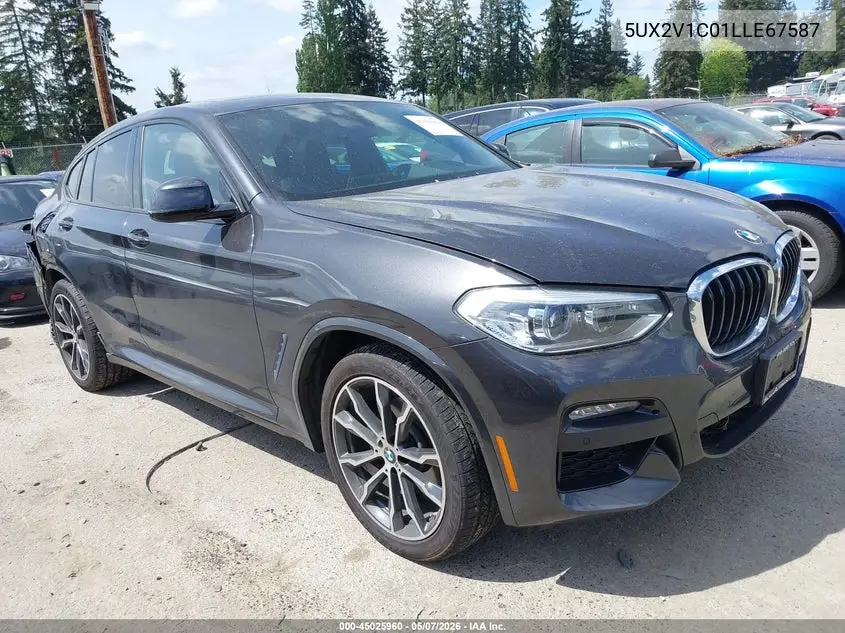 2020 BMW X4 xDrive30I VIN: 5UX2V1C01LLE67587 Lot: 45025960