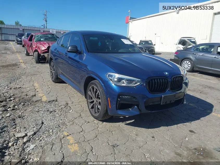 2020 BMW X4 M40I VIN: 5UX2V5C04L9B53338 Lot: 45112040