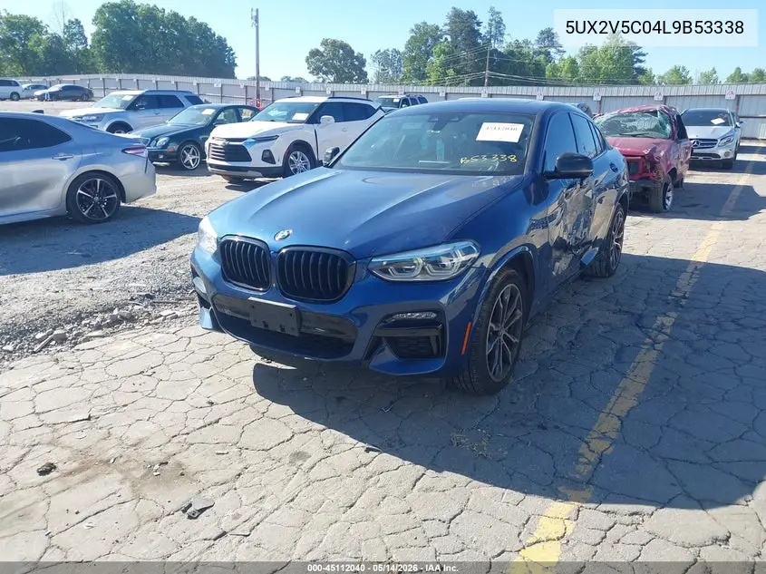 2020 BMW X4 M40I VIN: 5UX2V5C04L9B53338 Lot: 45112040