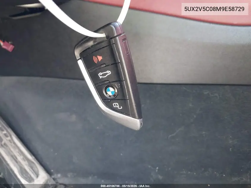 2021 BMW X4 M40I VIN: 5UX2V5C08M9E58729 Lot: 45106786