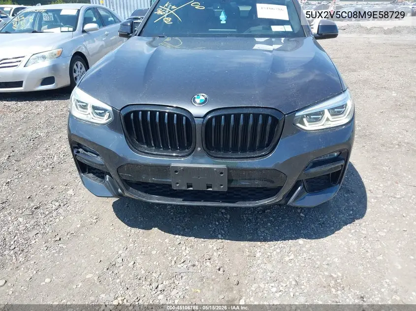 2021 BMW X4 M40I VIN: 5UX2V5C08M9E58729 Lot: 45106786