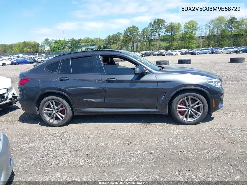 2021 BMW X4 M40I VIN: 5UX2V5C08M9E58729 Lot: 45106786