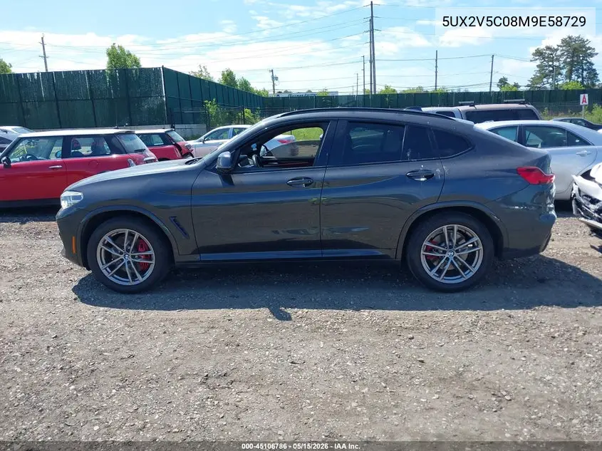 2021 BMW X4 M40I VIN: 5UX2V5C08M9E58729 Lot: 45106786