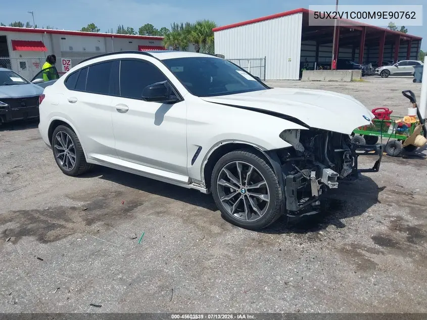 2021 BMW X4 xDrive30I VIN: 5UX2V1C00M9E90762 Lot: 45603539