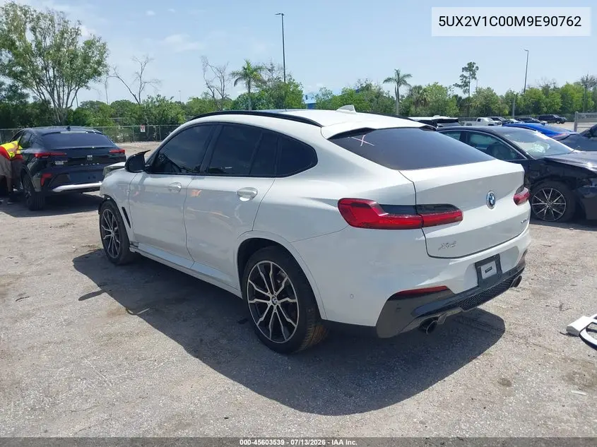 2021 BMW X4 xDrive30I VIN: 5UX2V1C00M9E90762 Lot: 45603539