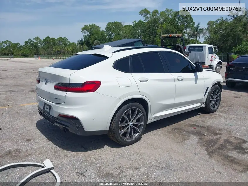 2021 BMW X4 xDrive30I VIN: 5UX2V1C00M9E90762 Lot: 45603539