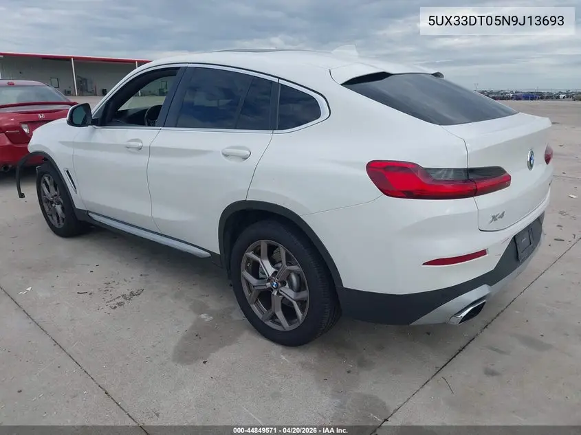 2022 BMW X4 xDrive30I VIN: 5UX33DT05N9J13693 Lot: 44849571