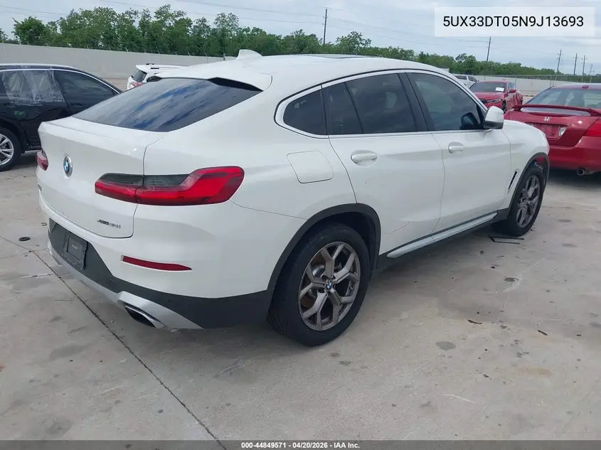 2022 BMW X4 xDrive30I VIN: 5UX33DT05N9J13693 Lot: 44849571