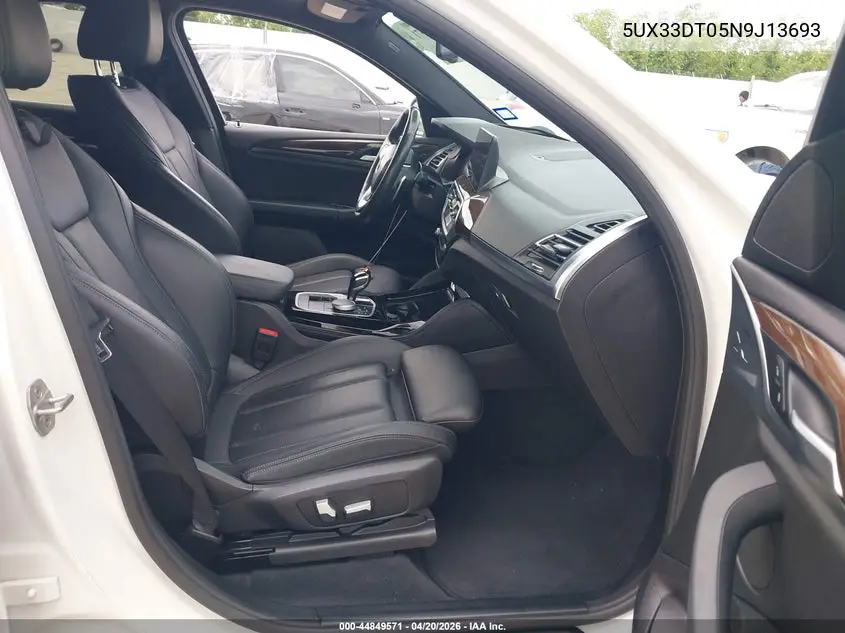 2022 BMW X4 xDrive30I VIN: 5UX33DT05N9J13693 Lot: 44849571