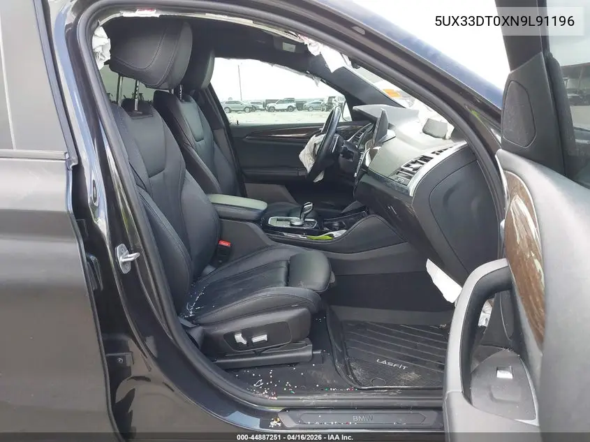 2022 BMW X4 xDrive30I VIN: 5UX33DT0XN9L91196 Lot: 44887251