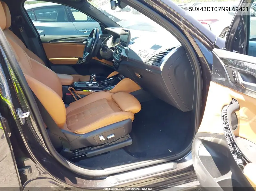 2022 BMW X4 M40I VIN: 5UX43DT07N9L69421 Lot: 45370475