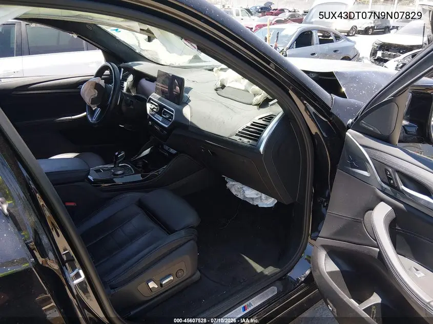 2022 BMW X4 M40I VIN: 5UX43DT07N9N07829 Lot: 45607528