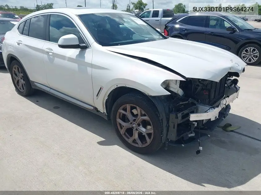2023 BMW X4 xDrive30I VIN: 5UX33DT01P9S64274 Lot: 45259718