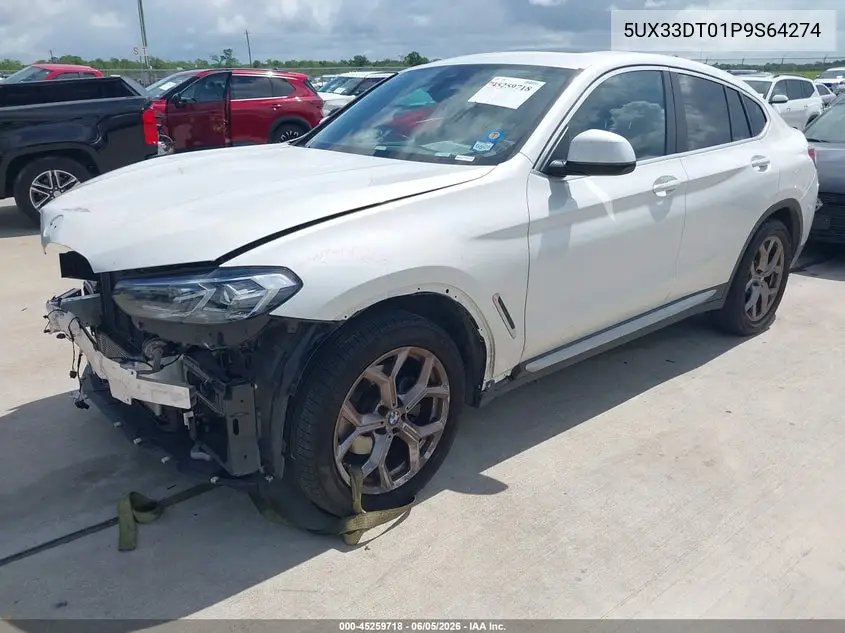 2023 BMW X4 xDrive30I VIN: 5UX33DT01P9S64274 Lot: 45259718