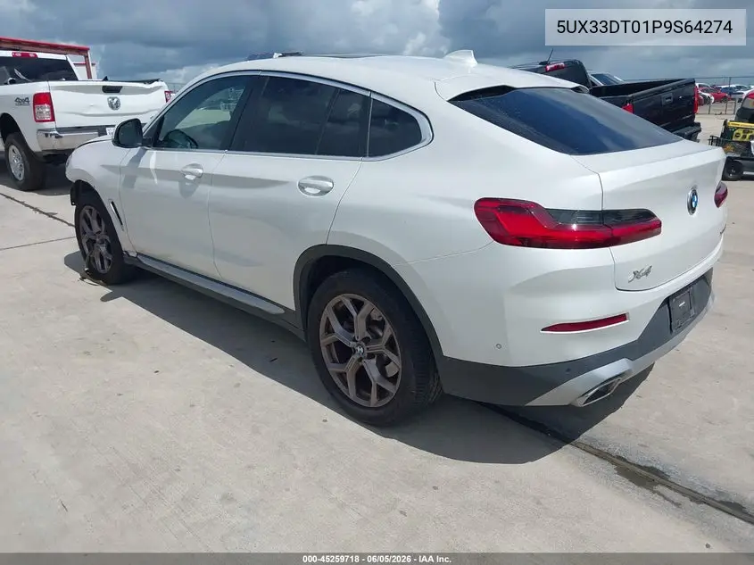 2023 BMW X4 xDrive30I VIN: 5UX33DT01P9S64274 Lot: 45259718