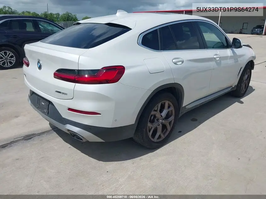 2023 BMW X4 xDrive30I VIN: 5UX33DT01P9S64274 Lot: 45259718