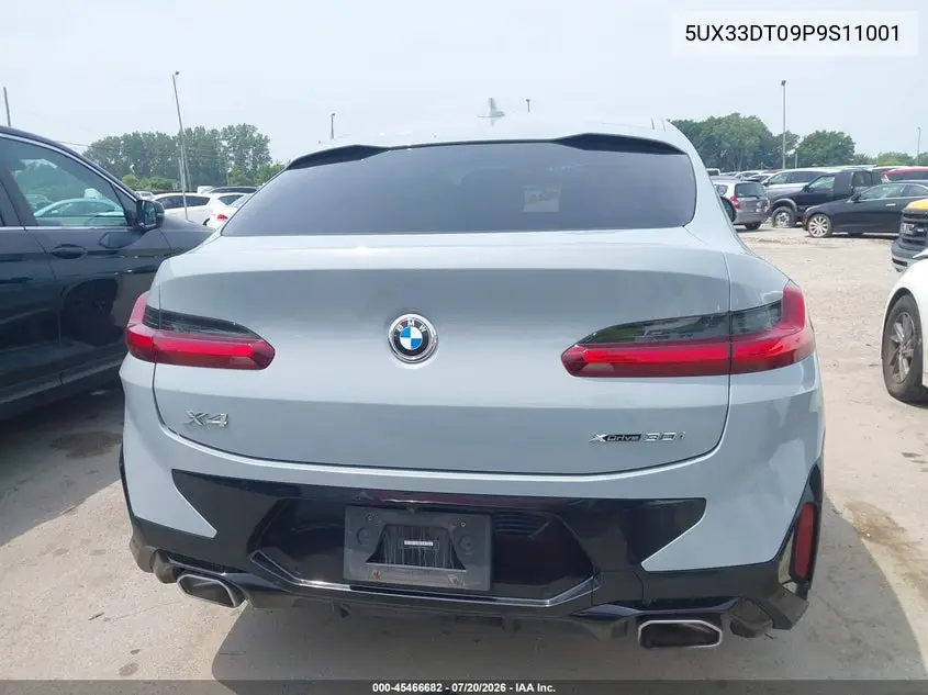 2023 BMW X4 xDrive30I VIN: 5UX33DT09P9S11001 Lot: 45466682
