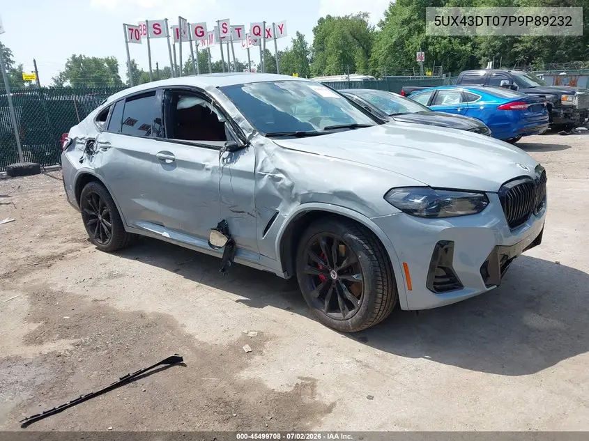 2023 BMW X4 M40I VIN: 5UX43DT07P9P89232 Lot: 45499708