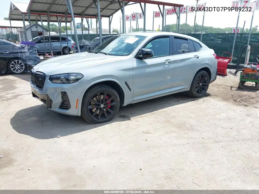 2023 BMW X4 M40I VIN: 5UX43DT07P9P89232 Lot: 45499708