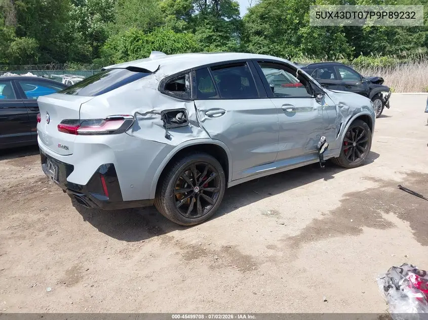 2023 BMW X4 M40I VIN: 5UX43DT07P9P89232 Lot: 45499708