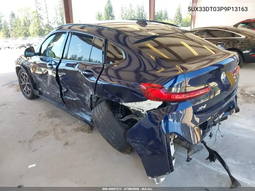 2023 BMW X4 xDrive30I VIN: 5UX33DT03P9P13163 Lot: 45557213