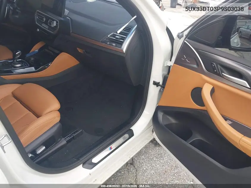 2023 BMW X4 xDrive30I VIN: 5UX33DT03P9S03038 Lot: 45639253