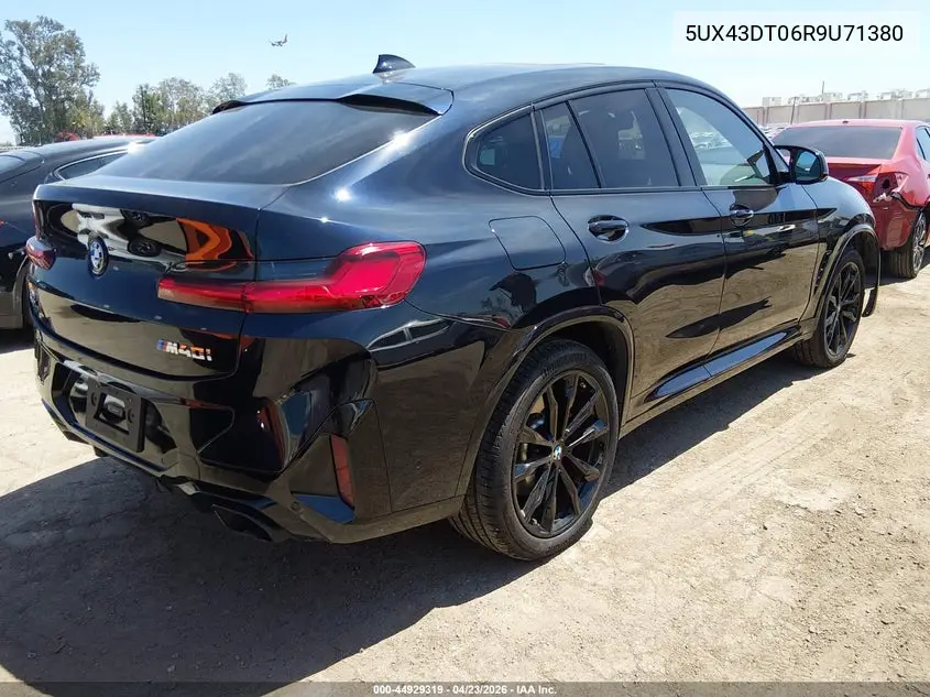 2024 BMW X4 M40I VIN: 5UX43DT06R9U71380 Lot: 44929319