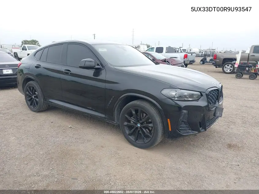 2024 BMW X4 xDrive30I VIN: 5UX33DT00R9U93547 Lot: 45022652