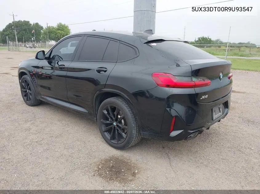 2024 BMW X4 xDrive30I VIN: 5UX33DT00R9U93547 Lot: 45022652