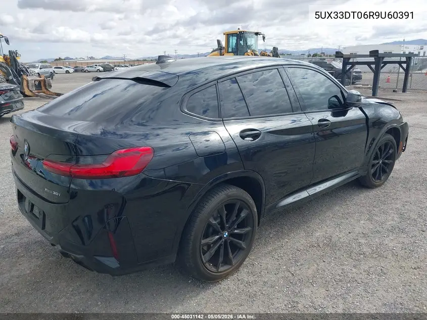 2024 BMW X4 xDrive30I VIN: 5UX33DT06R9U60391 Lot: 45031142
