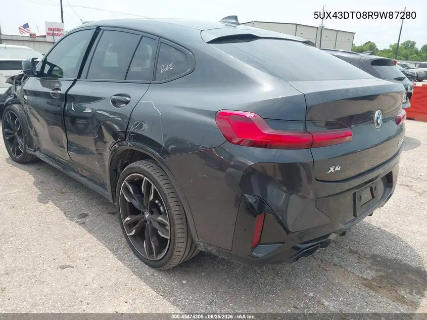 2024 BMW X4 M40I VIN: 5UX43DT08R9W87280 Lot: 45474305